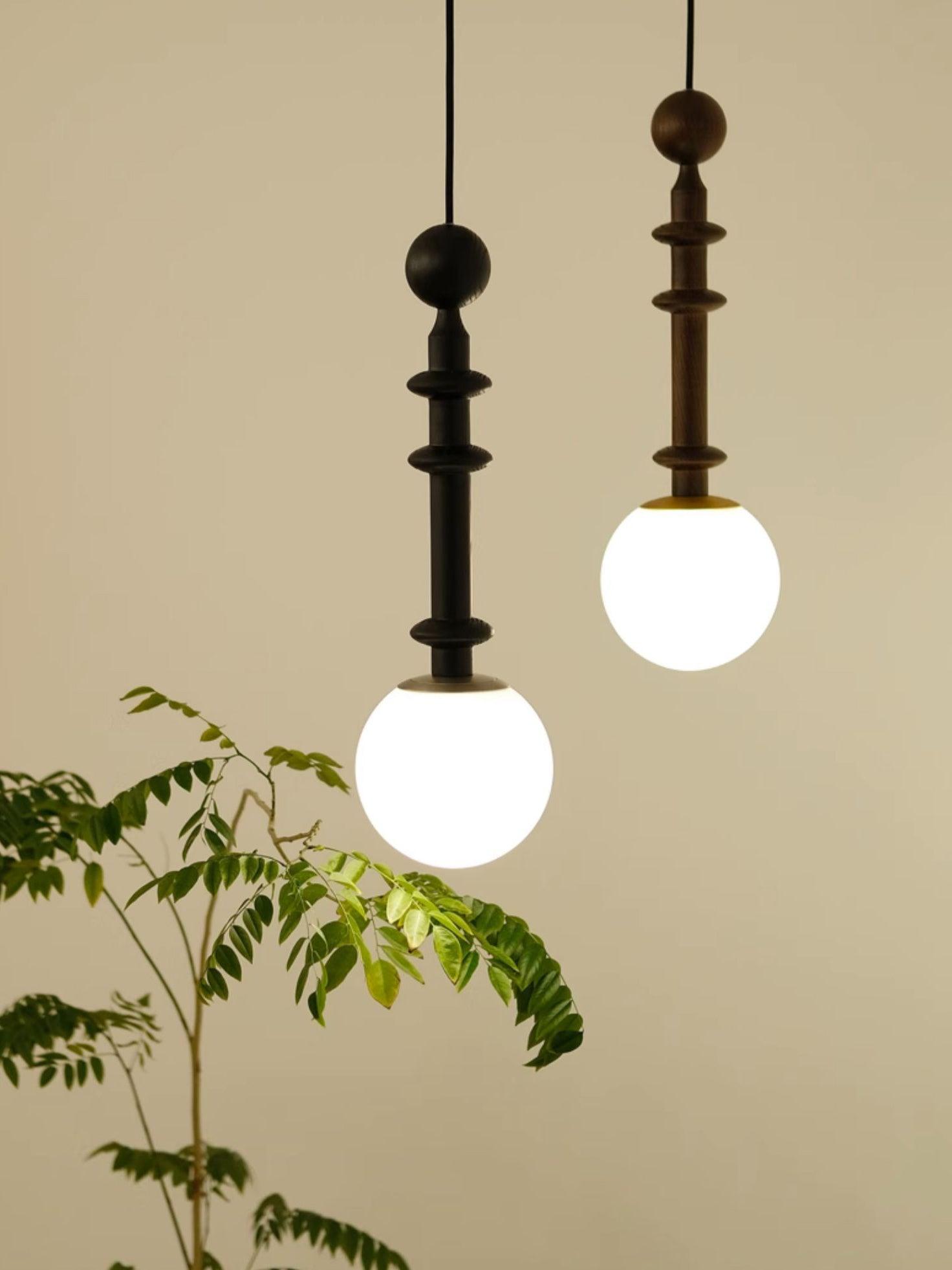 Vesera Wood Industrial Pendant Light - Letslighting