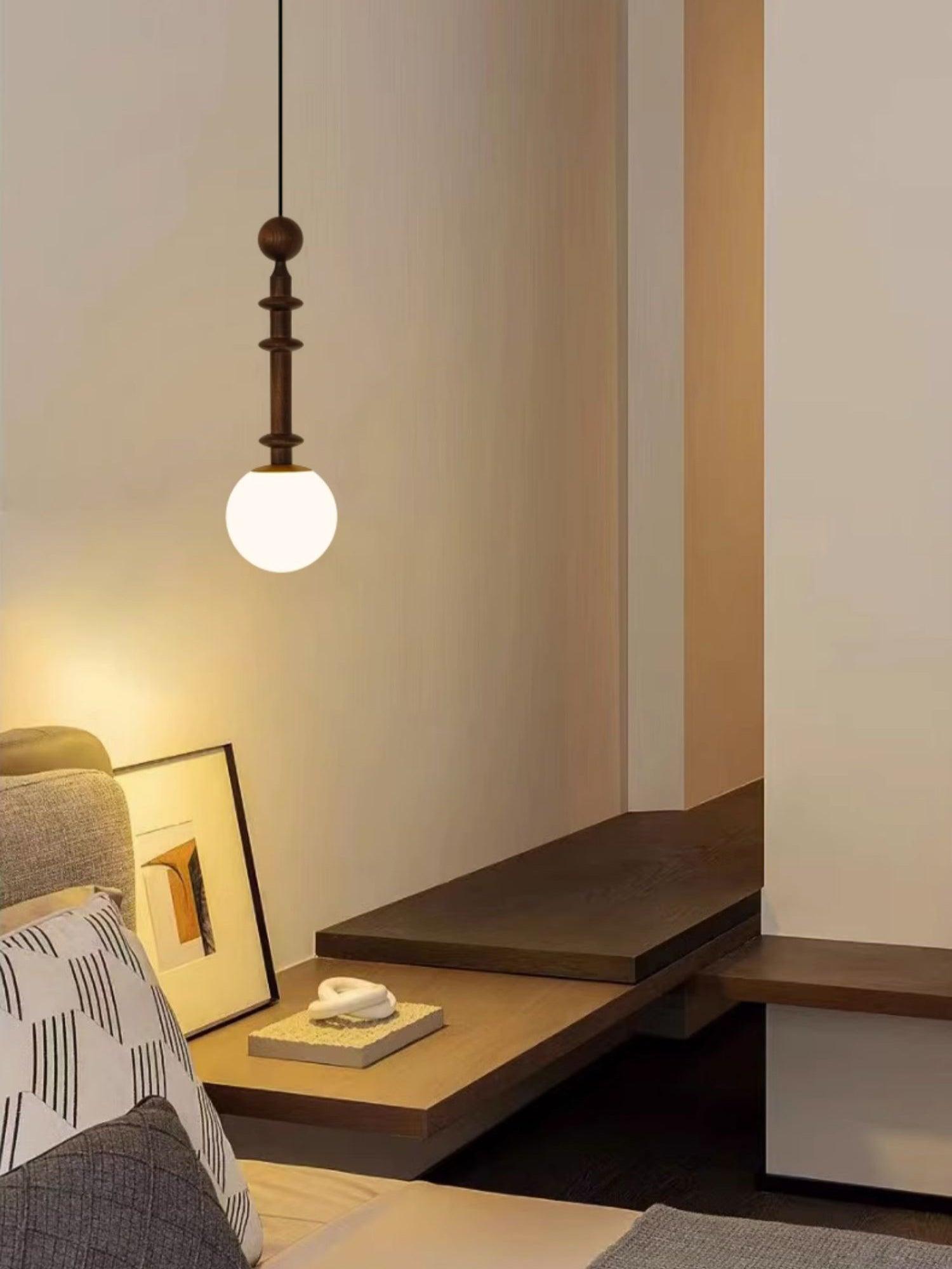 Vesera Wood Industrial Pendant Light - Letslighting
