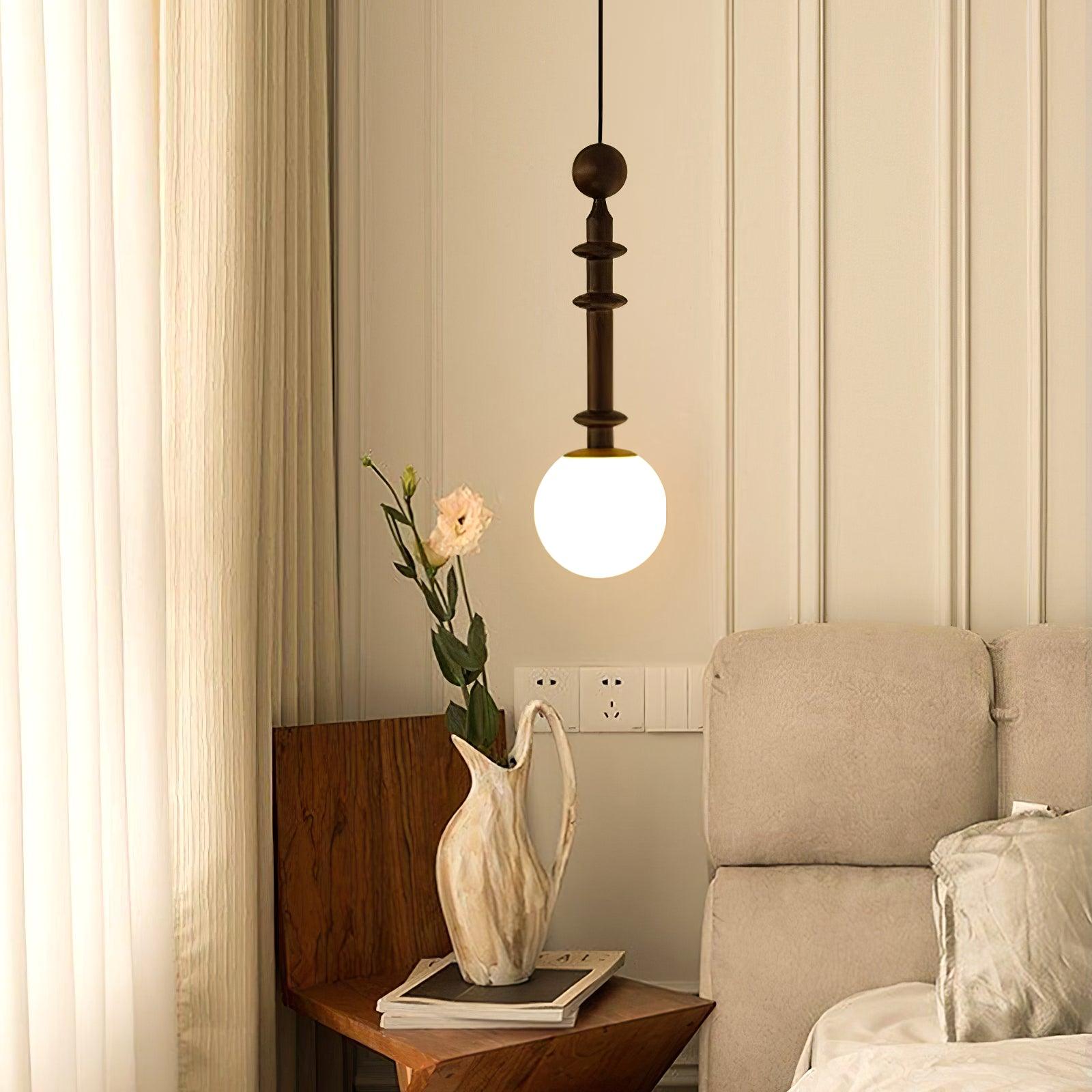 Vesera Wood Industrial Pendant Light - Letslighting