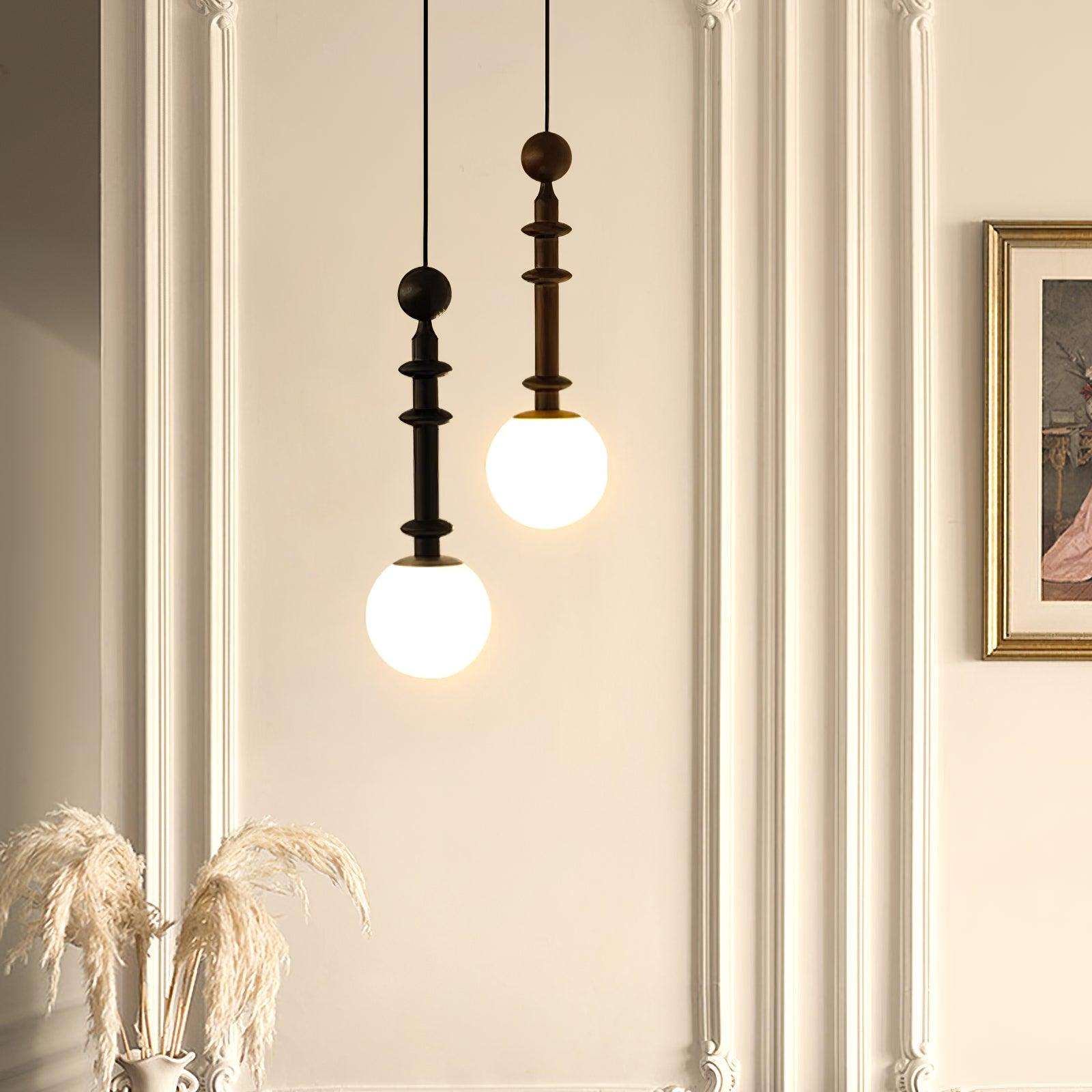 Vesera Wood Industrial Pendant Light - Letslighting