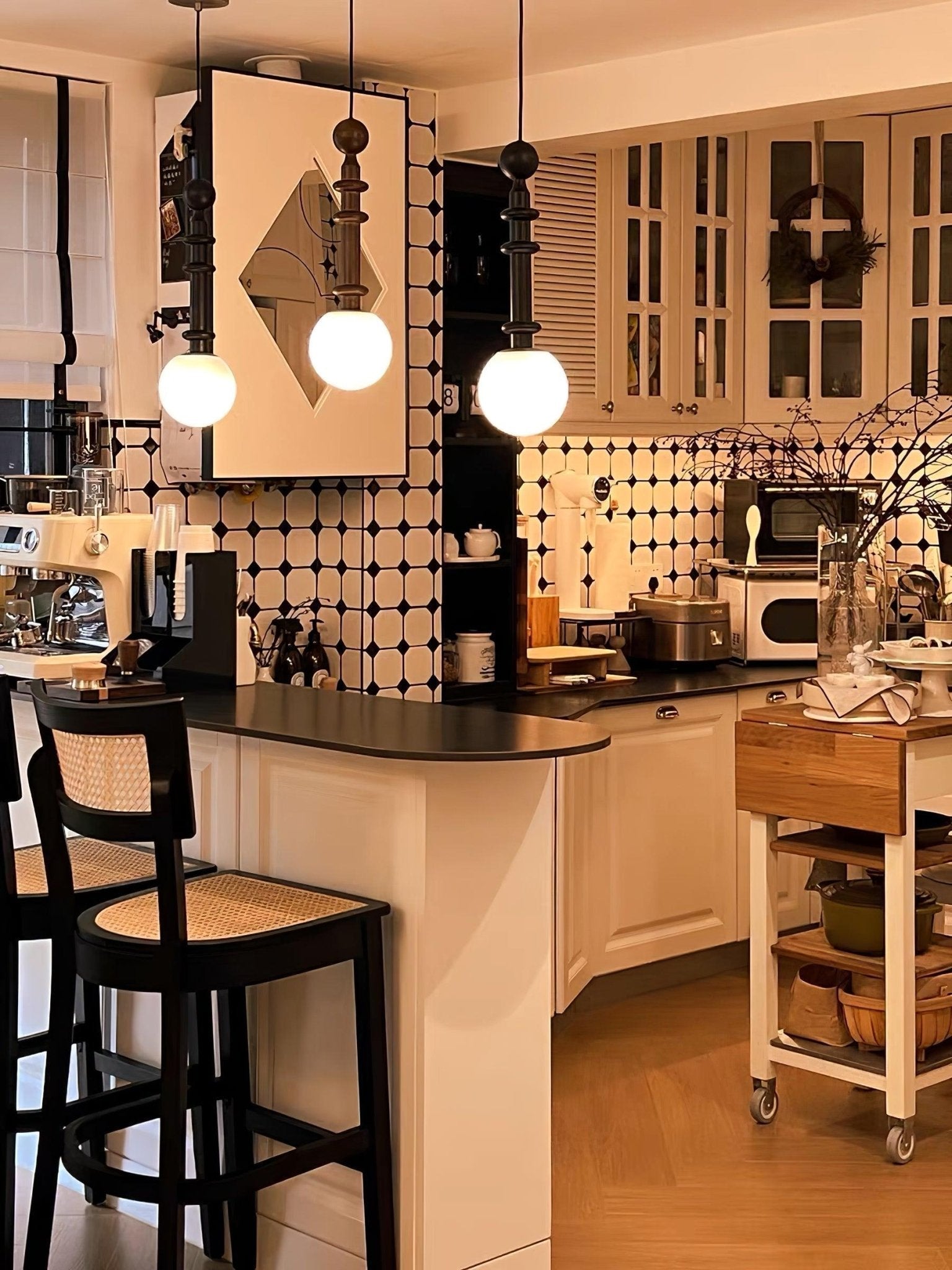 Vesera Wood Industrial Pendant Light - Letslighting