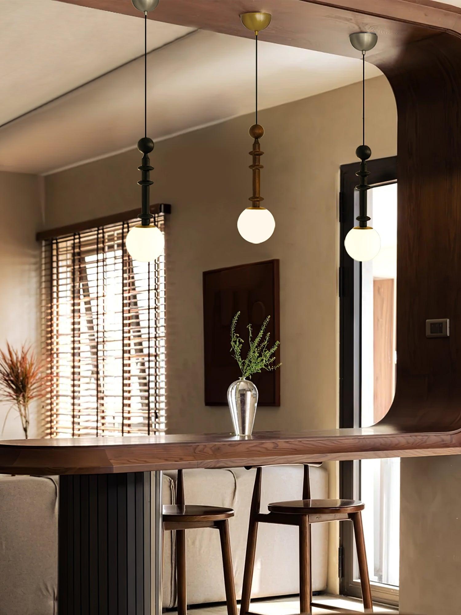 Vesera Wood Industrial Pendant Light - Letslighting