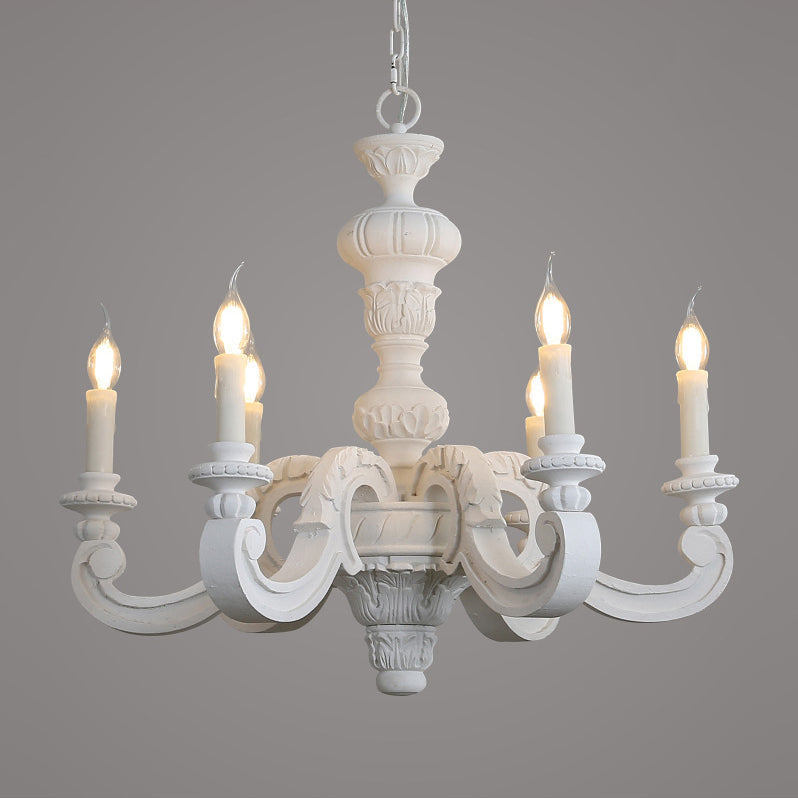 Olrinila Roman Pillar Hand-carved Wood Chandelier - Letslighting