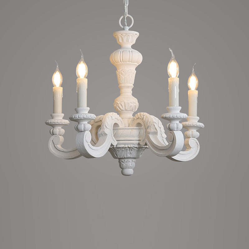 Olrinila Roman Pillar Hand-carved Wood Chandelier - Letslighting