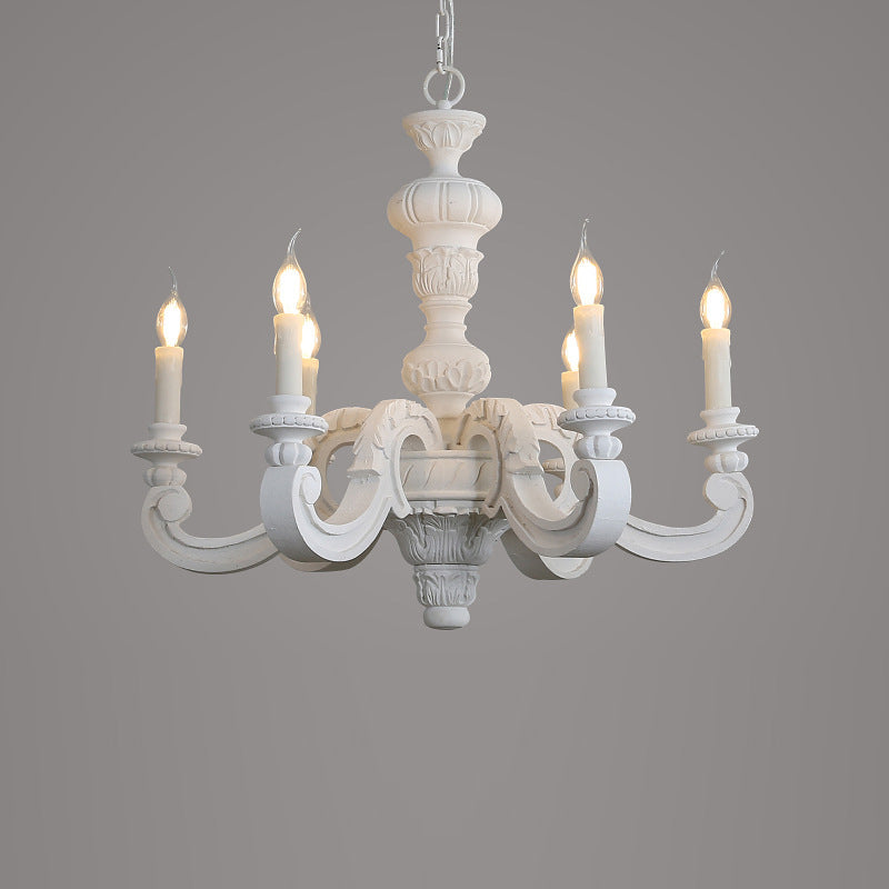 Olrinila Roman Pillar Hand-carved Wood Chandelier - Letslighting
