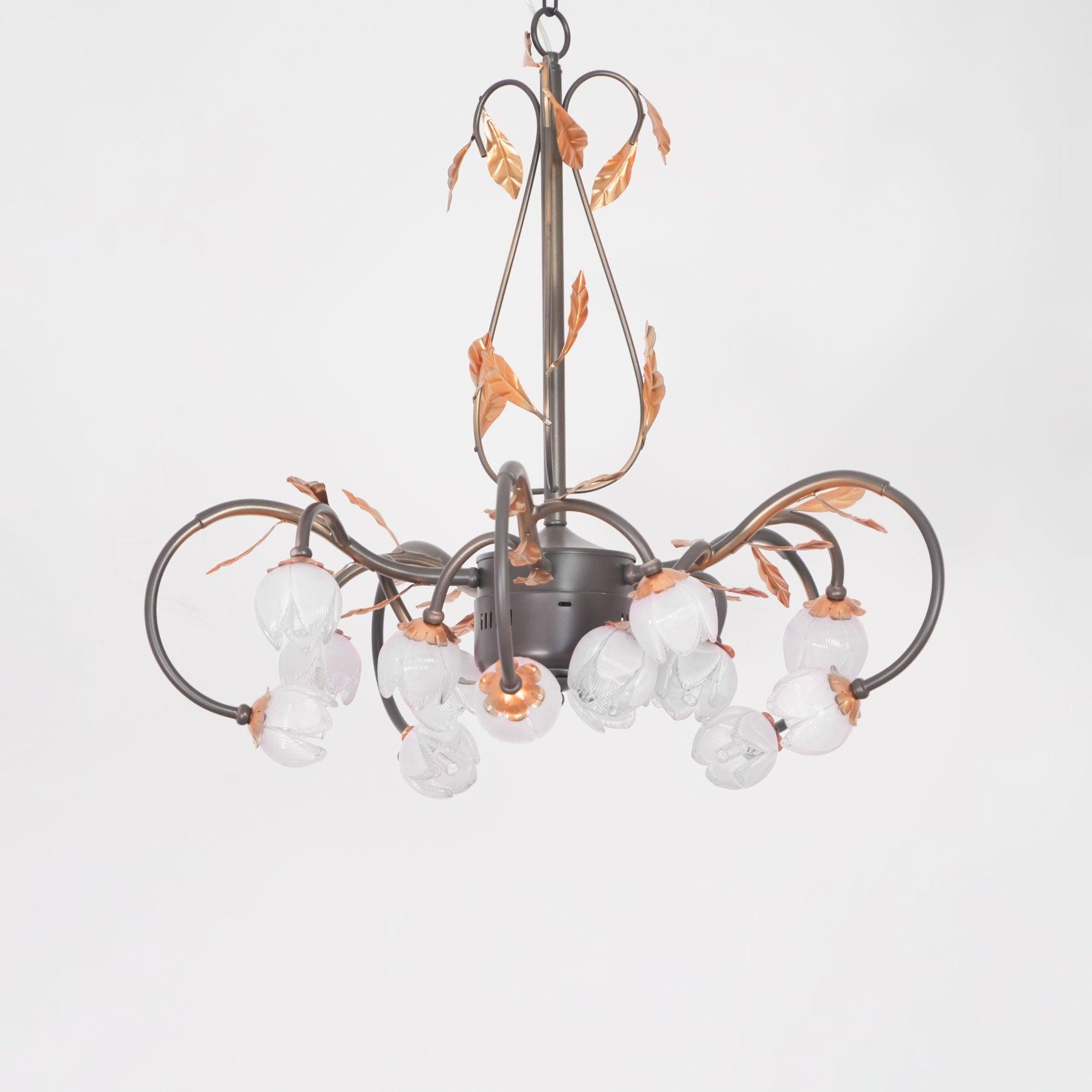 Giulia Chandelier Blush Petal Floral Branches - Letslighting
