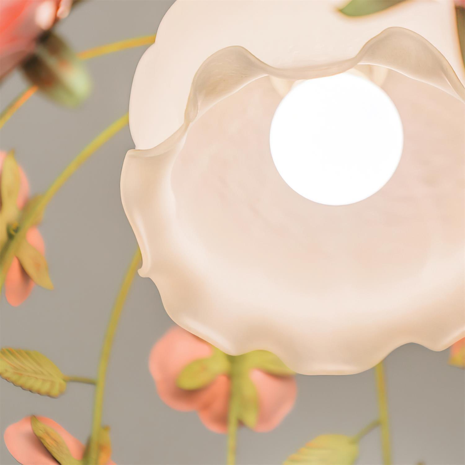 Ceiling Light Canopy Floral Blossom Romantic Ambience - Letslighting