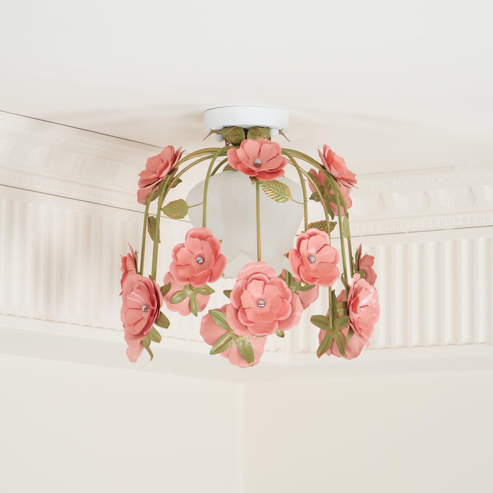 Ceiling Light Canopy Floral Blossom Romantic Ambience - Letslighting