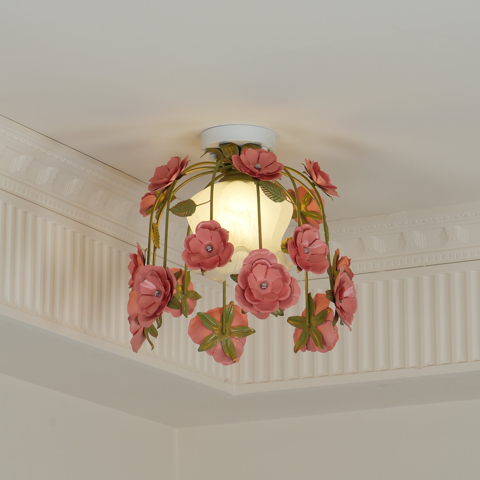 Ceiling Light Canopy Floral Blossom Romantic Ambience - Letslighting