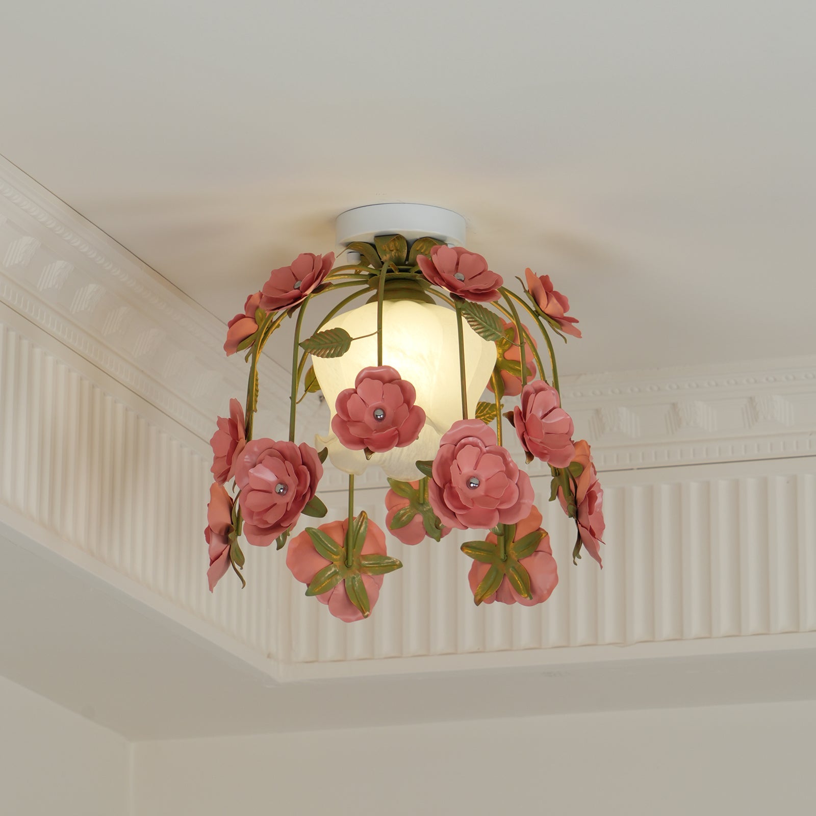 Ceiling Light Canopy Floral Blossom Romantic Ambience - Letslighting