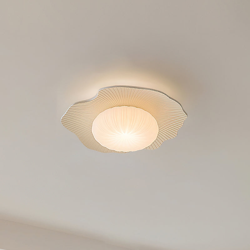 Ceiling Light Scalloped Resin Disc Playful Interiors - Letslighting
