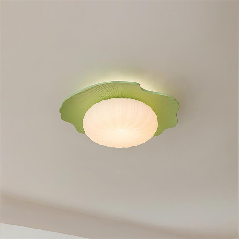 Ceiling Light Scalloped Resin Disc Playful Interiors - Letslighting