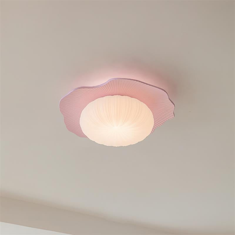 Ceiling Light Scalloped Resin Disc Playful Interiors - Letslighting