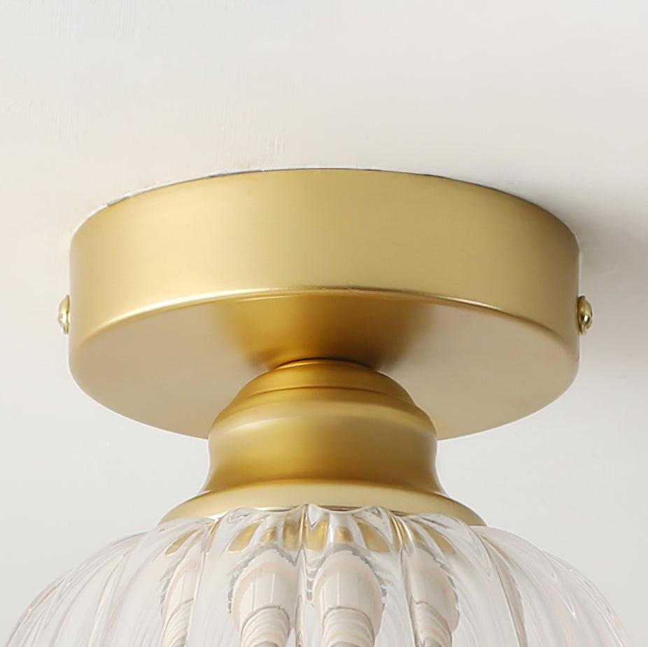Rosa Ceiling Lamp Glass Ruffled Shade Modern Bedroom - Letslighting