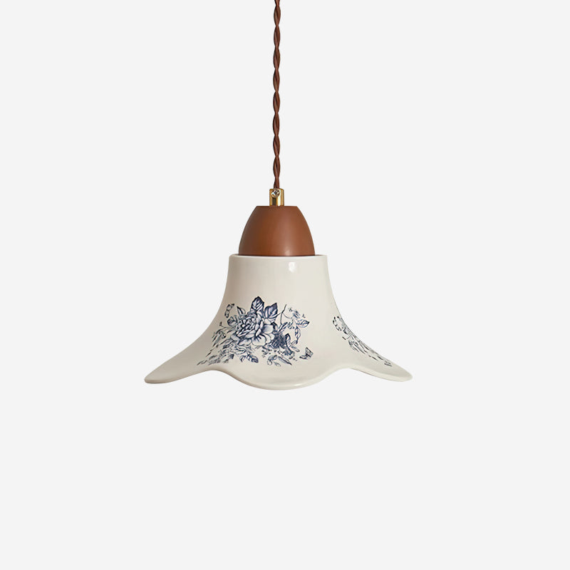 Olivia Ceramics Pendant Lights  Flower-shaped