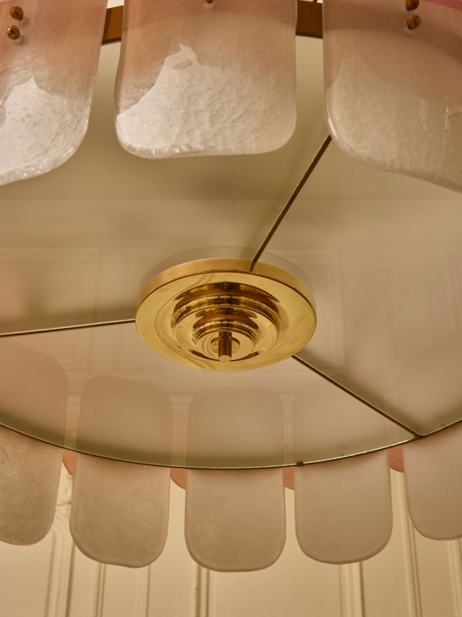 Rosalinne Modern Iron & Glass Chandelier