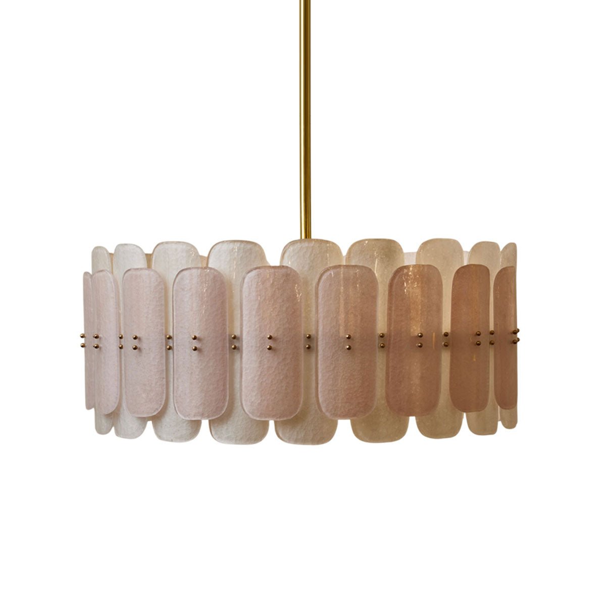 Rosalinne Modern Iron & Glass Chandelier