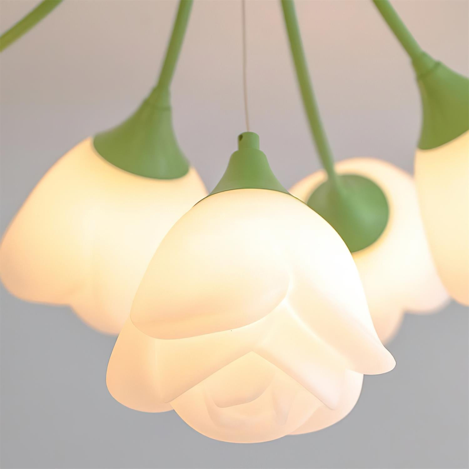 Rose Ceiling Lamp Floral Shade Romantic Glow - Letslighting