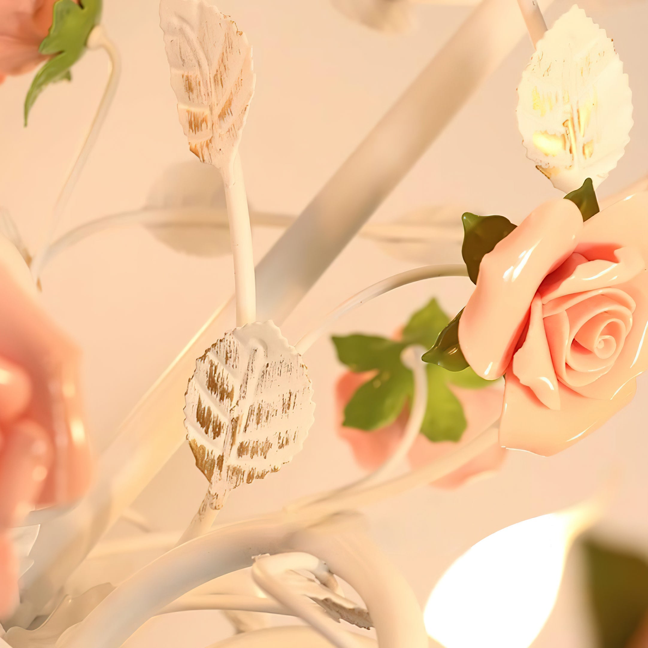 Evelisse Vintage White Chandelier