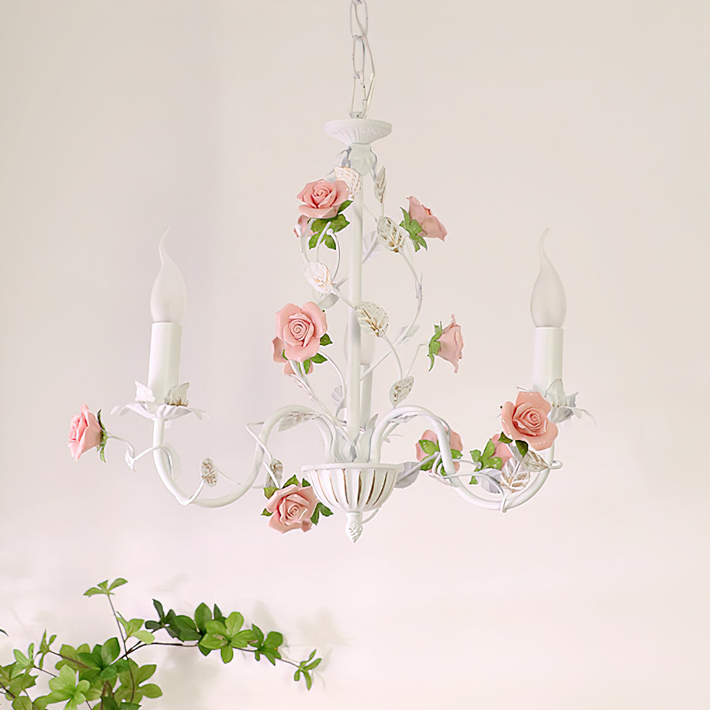Evelisse Vintage White Chandelier