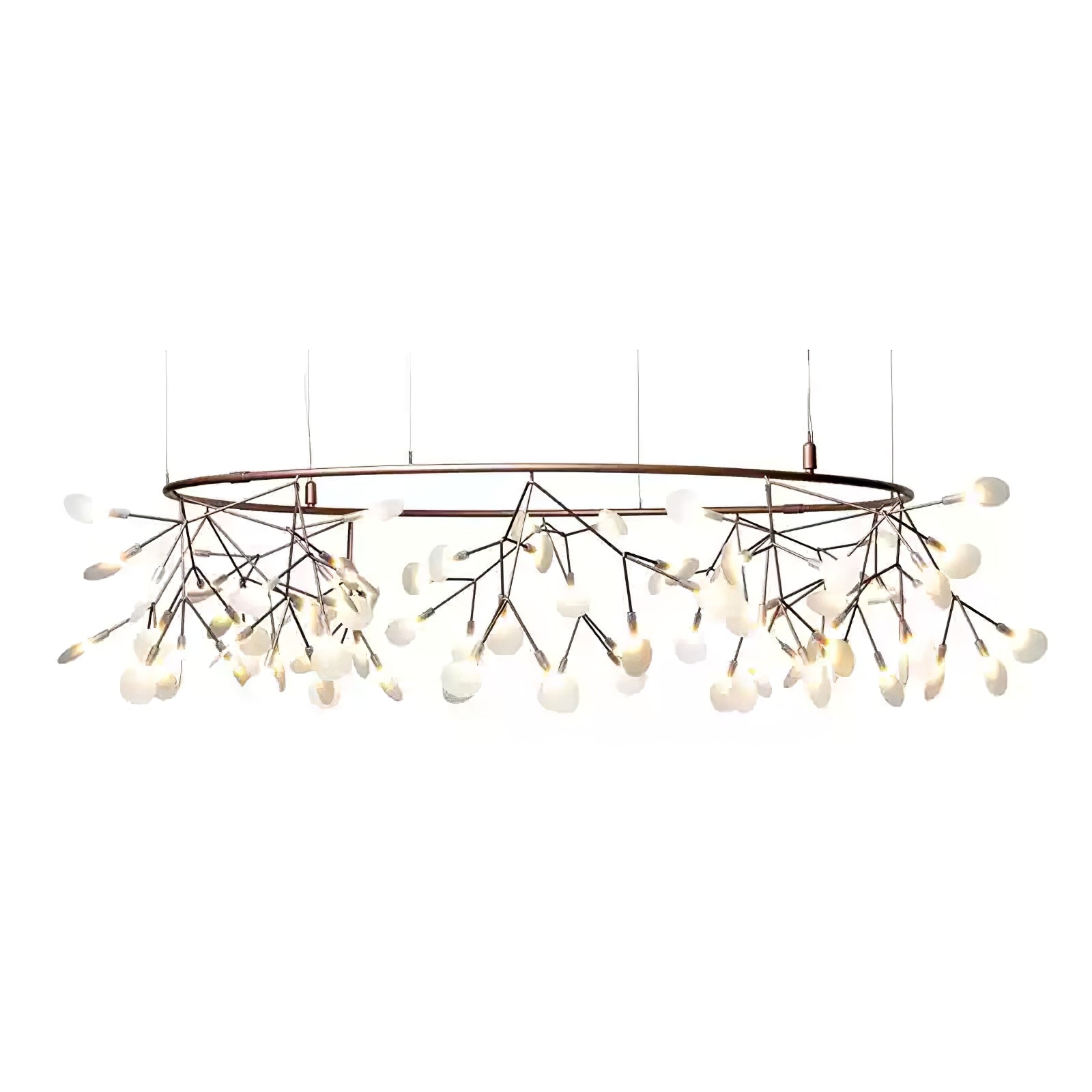 Lustra Chandelier Rose Gold Firefly LED Branch - Letslighting