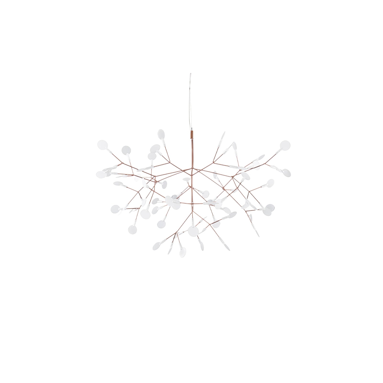 Lustra Chandelier Rose Gold Firefly LED Branch - Letslighting