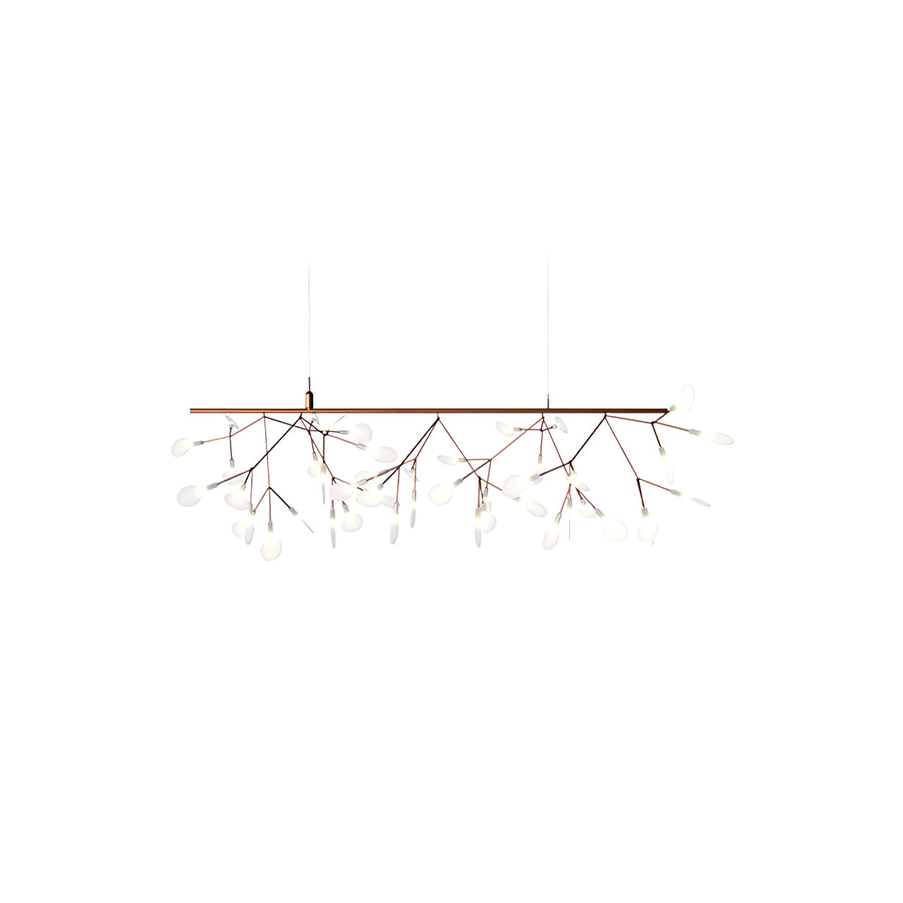 Lustra Chandelier Rose Gold Firefly LED Branch - Letslighting