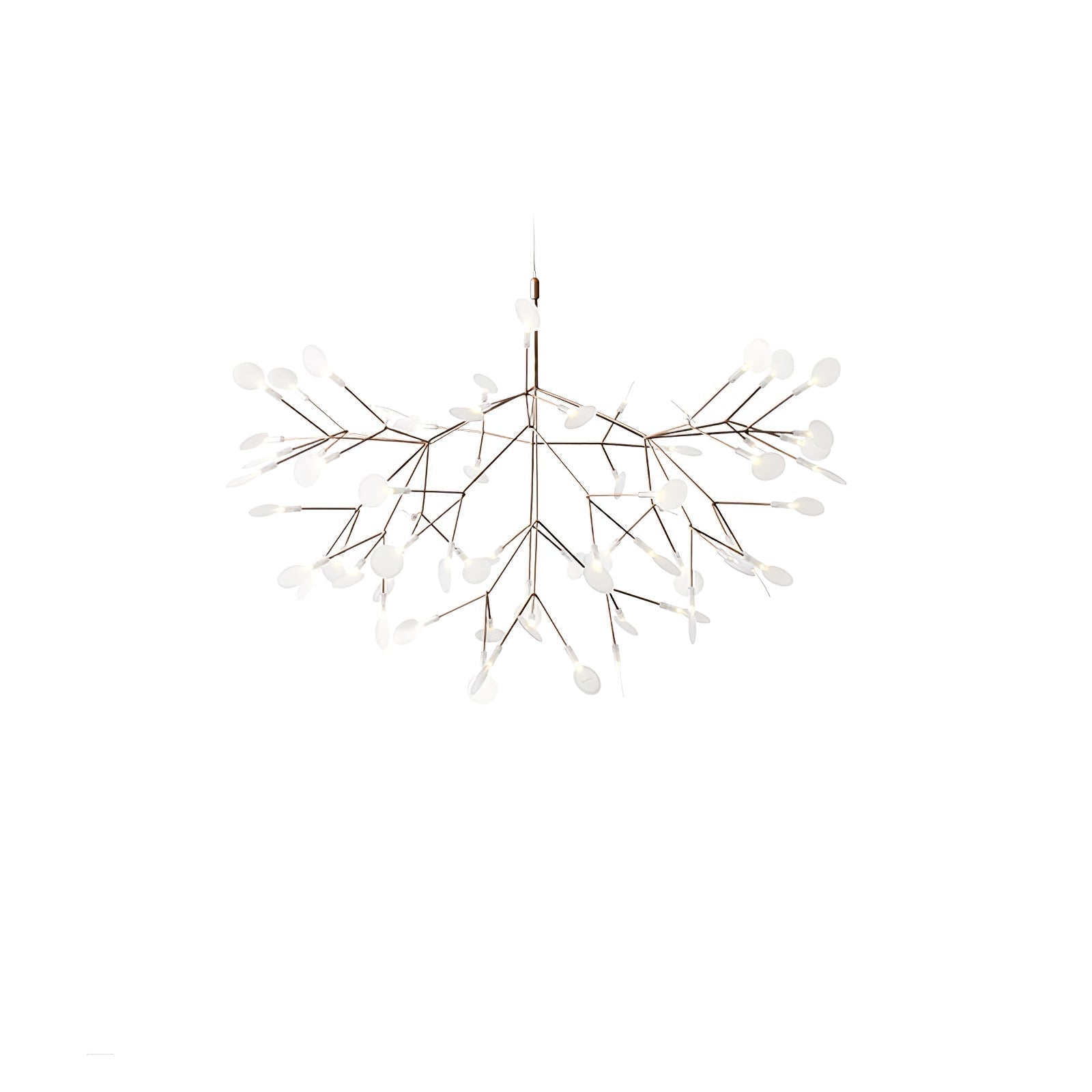 Lustra Chandelier Rose Gold Firefly LED Branch - Letslighting