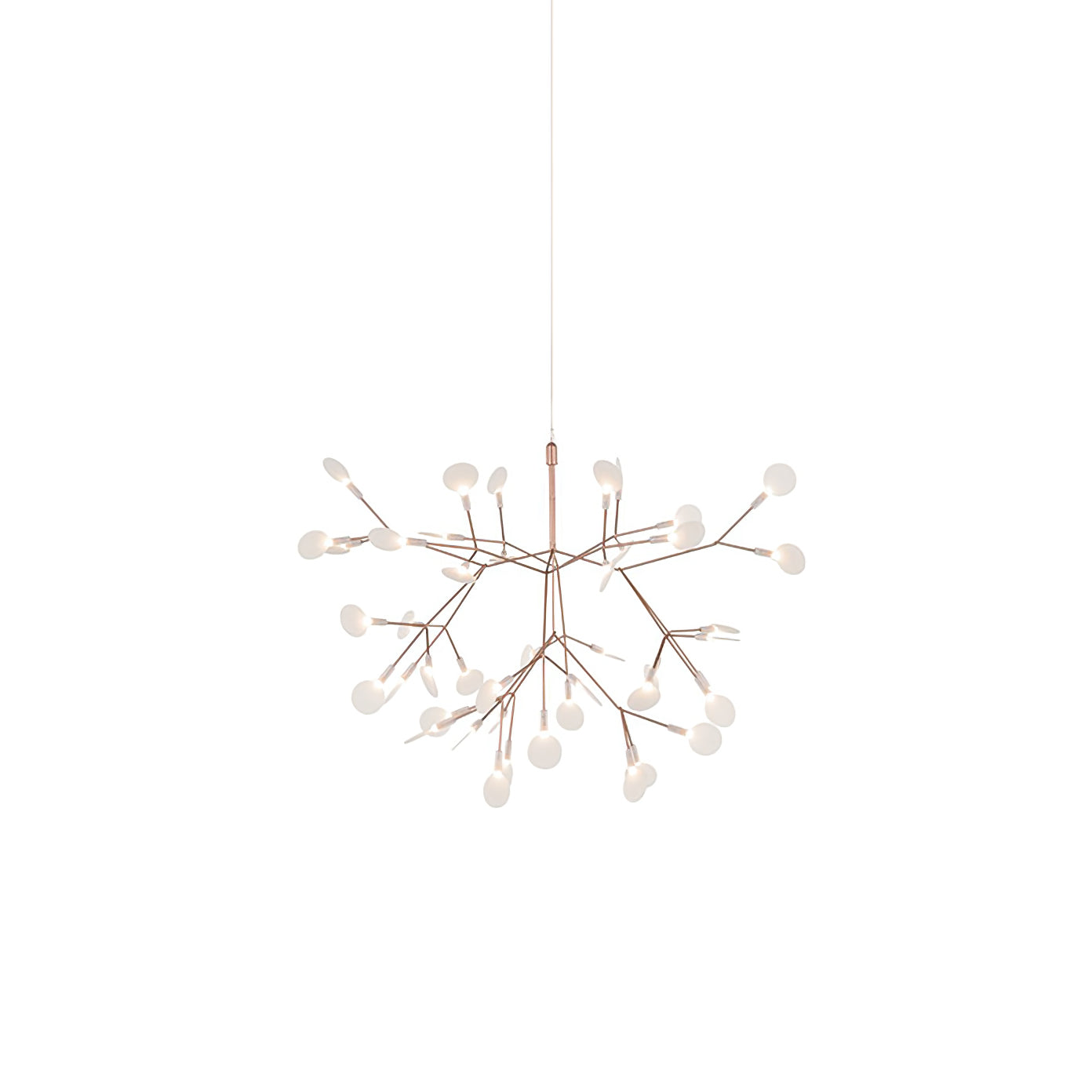 Lustra Chandelier Rose Gold Firefly LED Branch - Letslighting