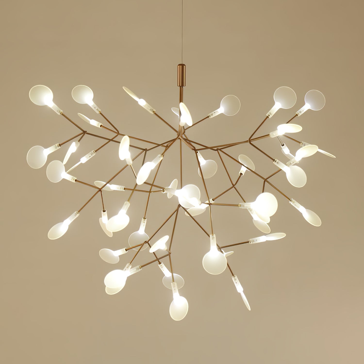 Lustra Chandelier Rose Gold Firefly LED Branch - Letslighting