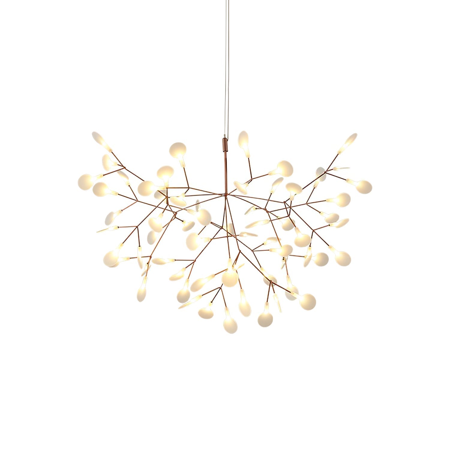 Lustra Chandelier Rose Gold Firefly LED Branch - Letslighting