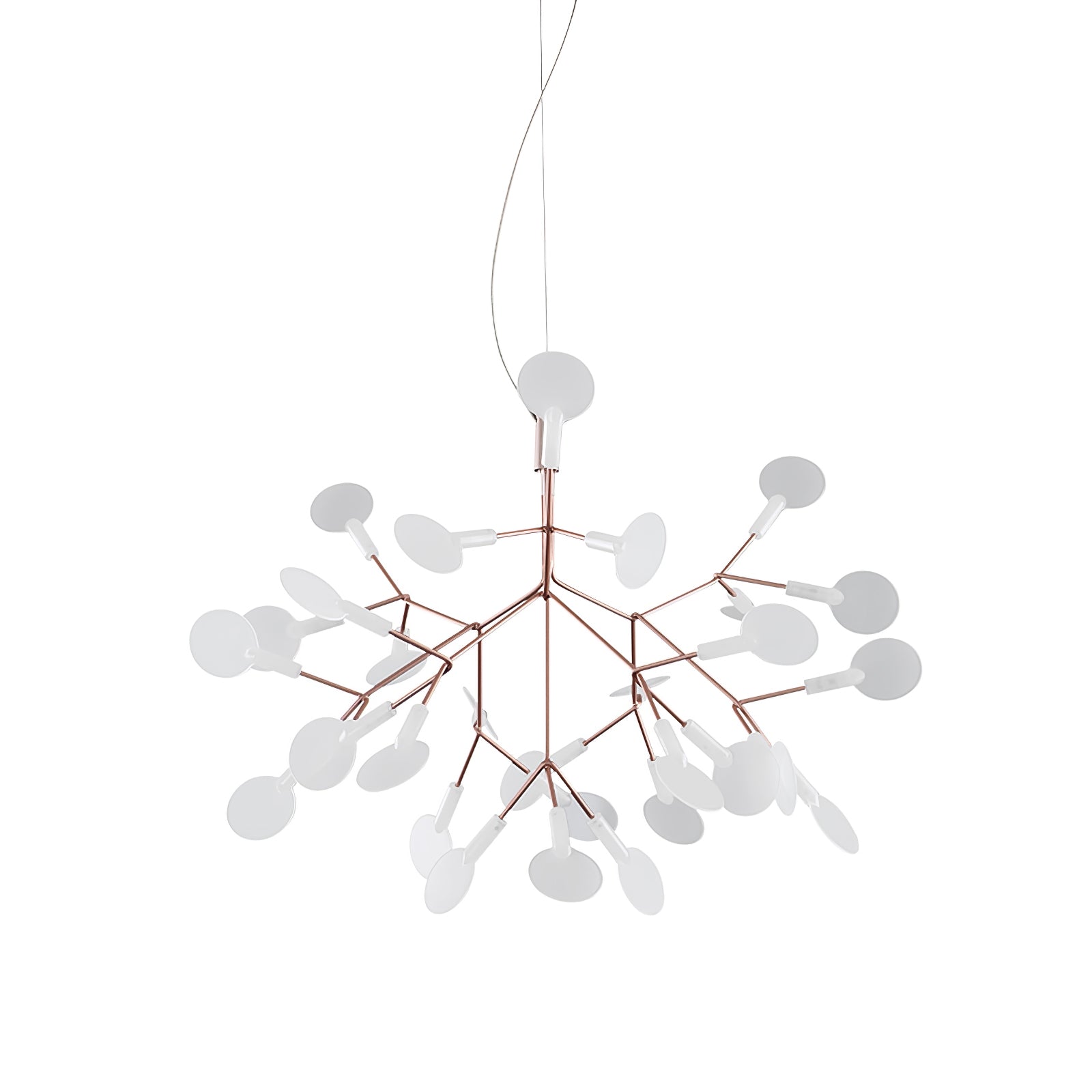 Lustra Chandelier Rose Gold Firefly LED Branch - Letslighting