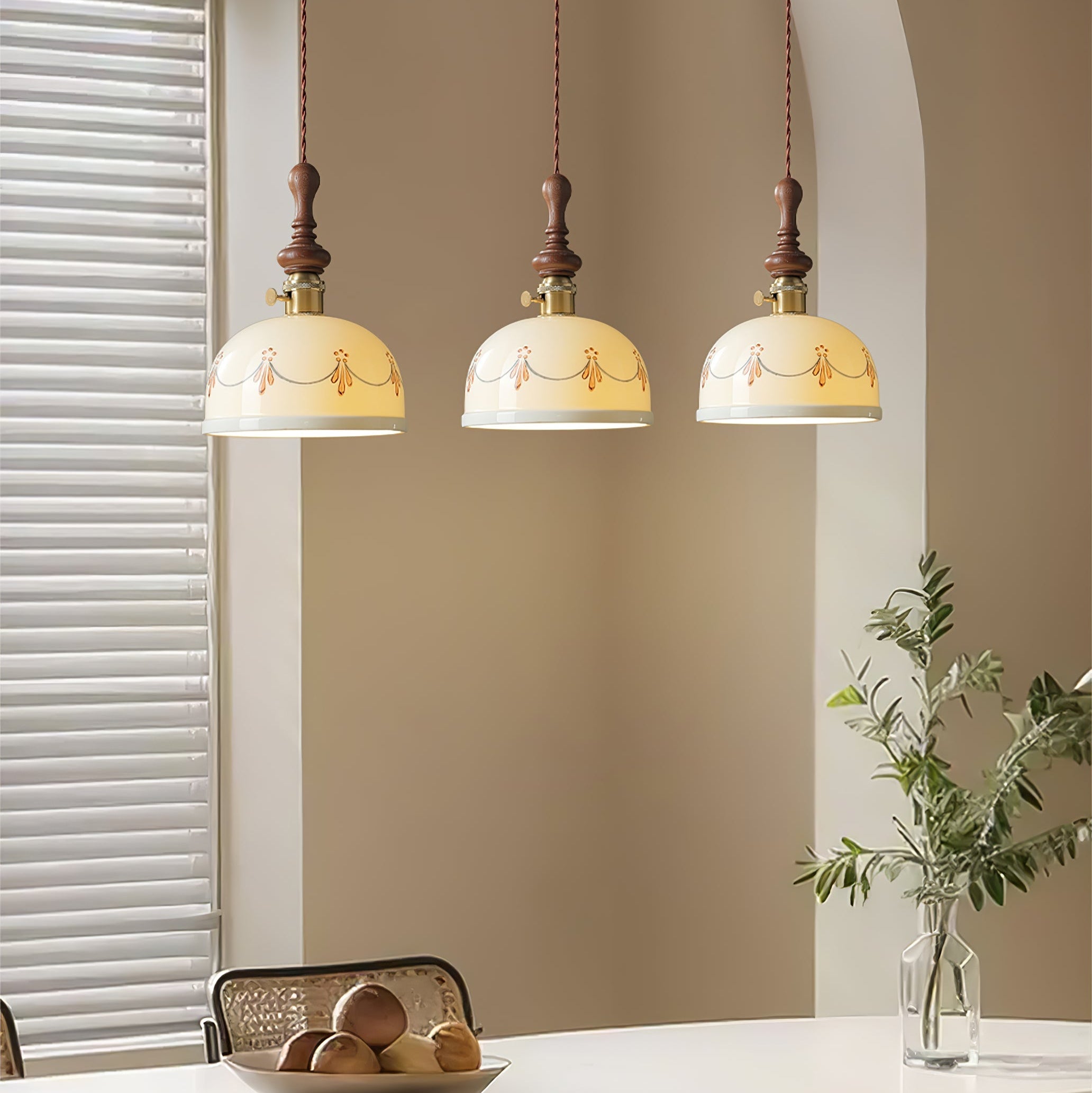 Ceraeyre Vintage Ceramic Pendant Light - Letslighting