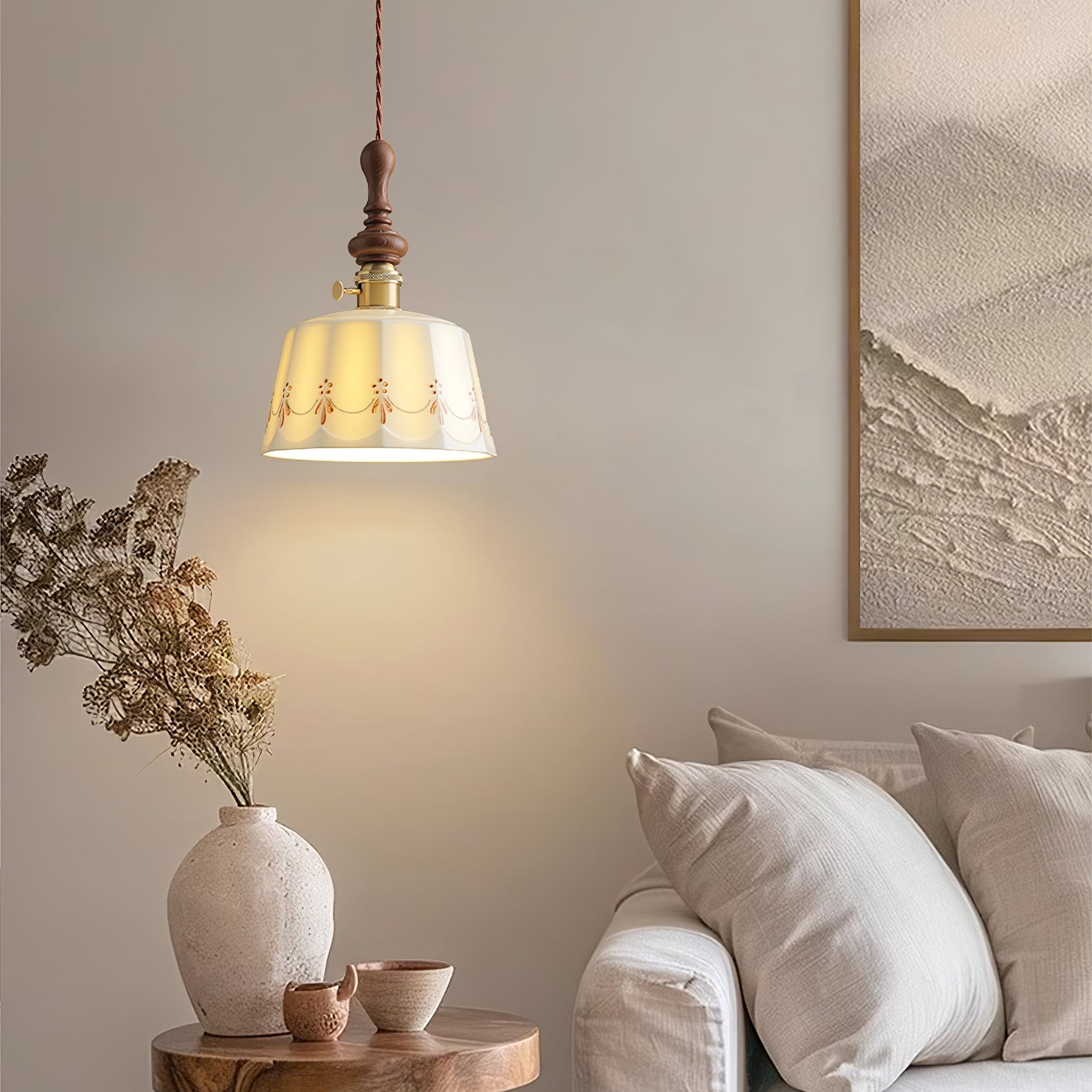 Ceraeyre Vintage Ceramic Pendant Light - Letslighting