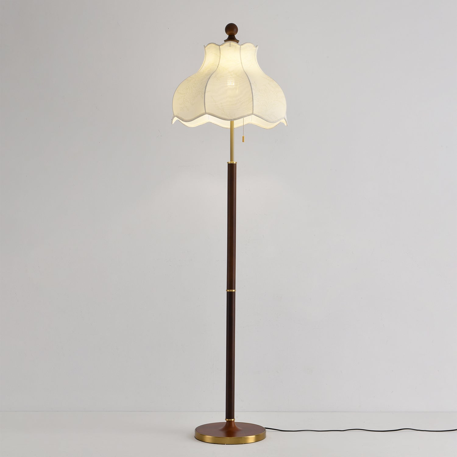 Conrad Vintage Wood Floor Lamp - Letslighting