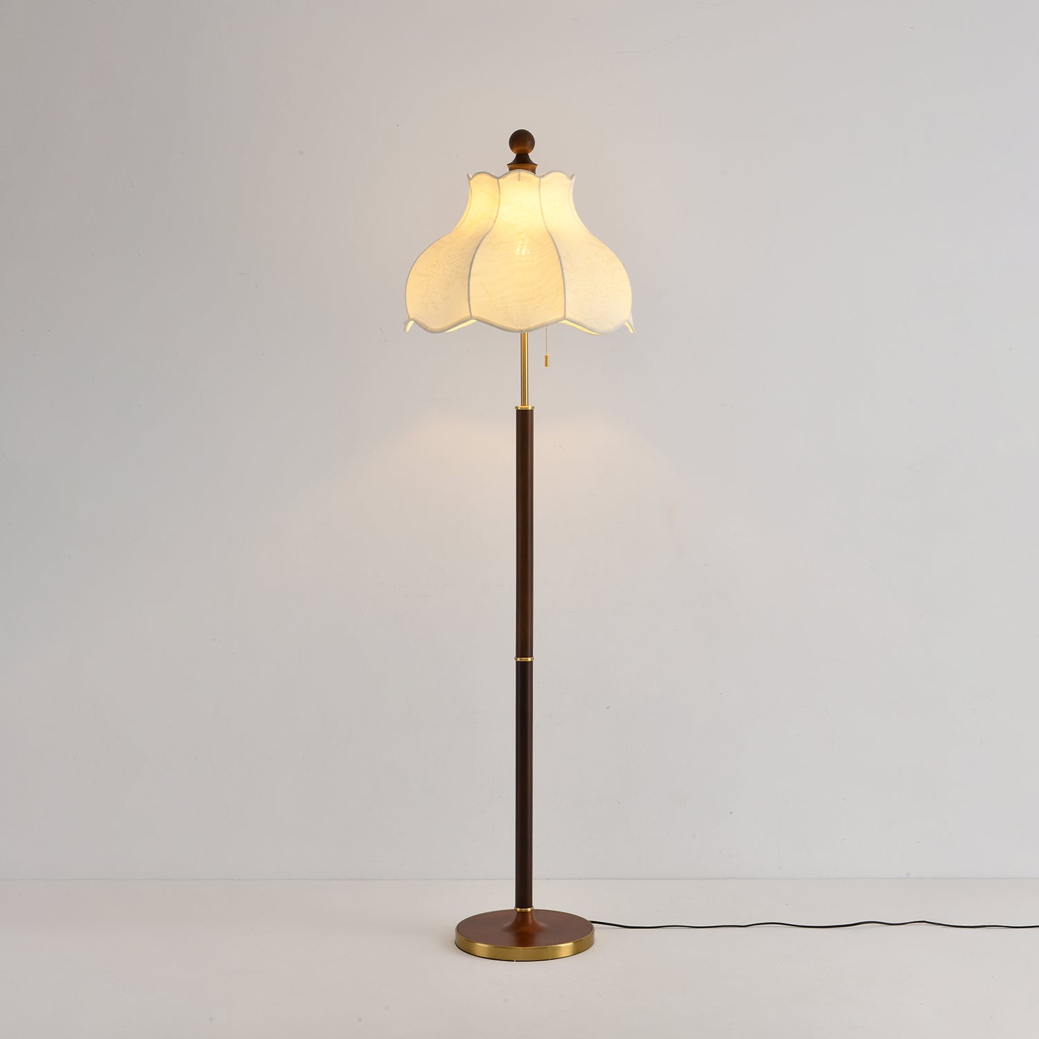 Conrad Vintage Wood Floor Lamp - Letslighting