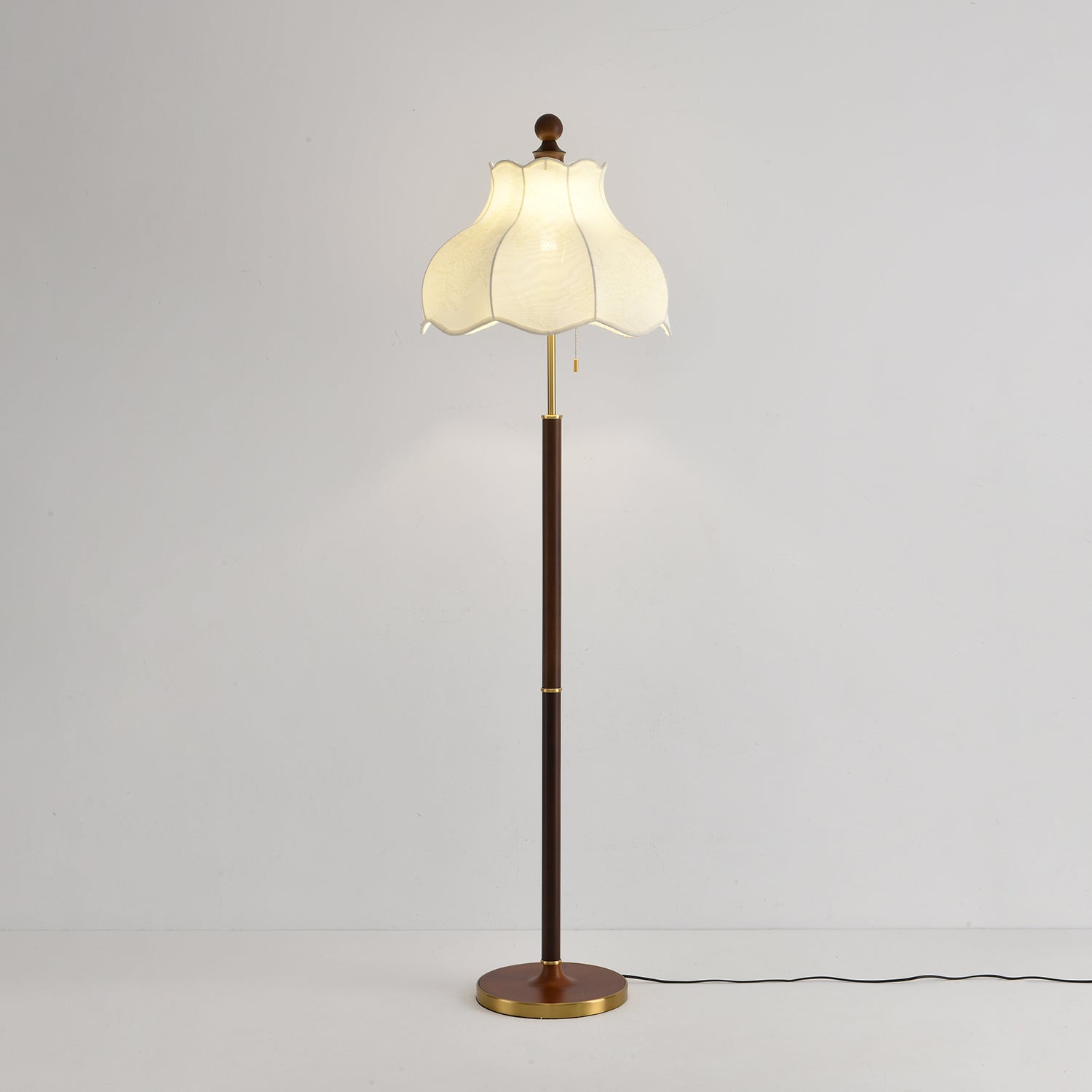 Conrad Vintage Wood Floor Lamp - Letslighting