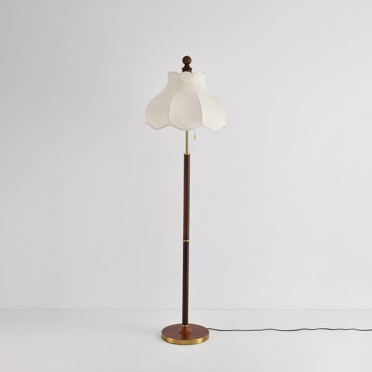 Conrad Vintage Wood Floor Lamp - Letslighting