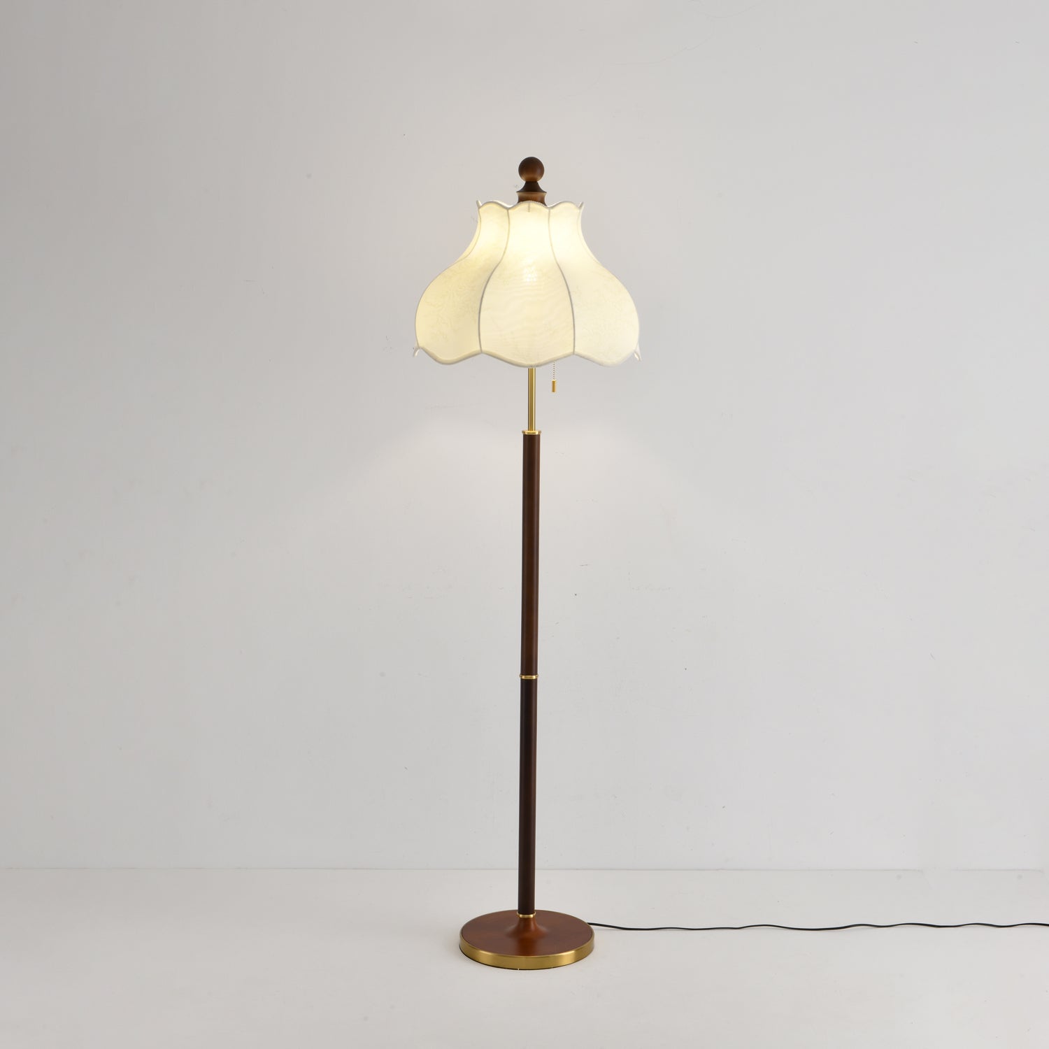Conrad Vintage Wood Floor Lamp - Letslighting