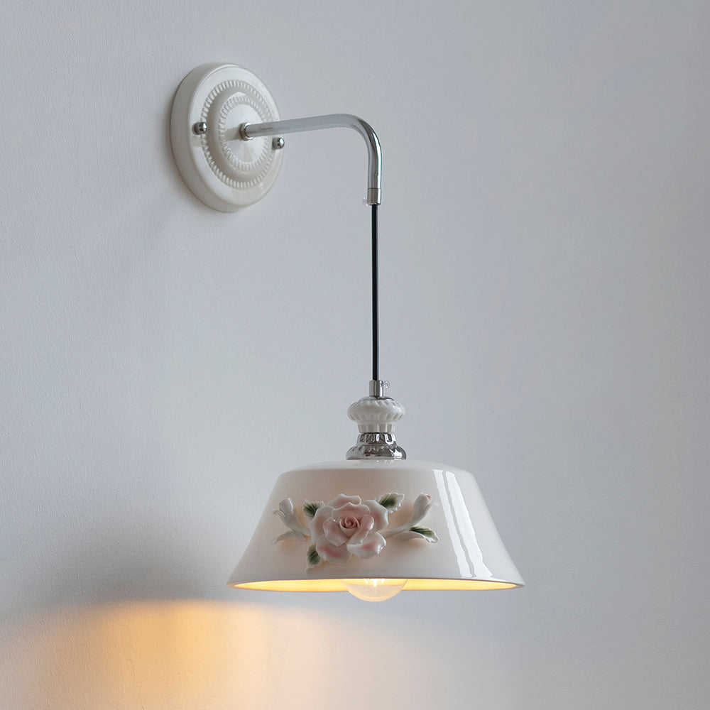 Roselune Wall Lamp Porcelain Floral Romance - Letslighting