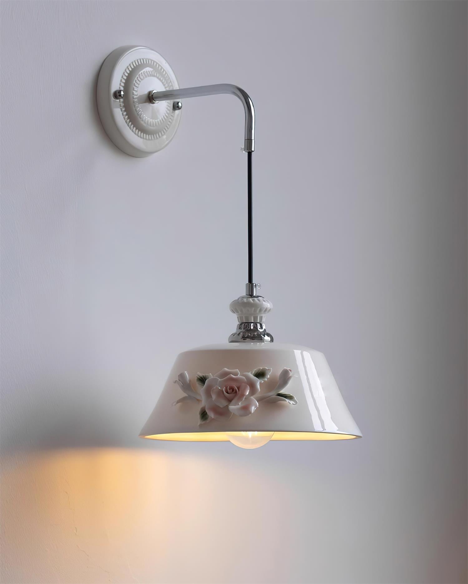 Roselune Wall Lamp Porcelain Floral Romance - Letslighting