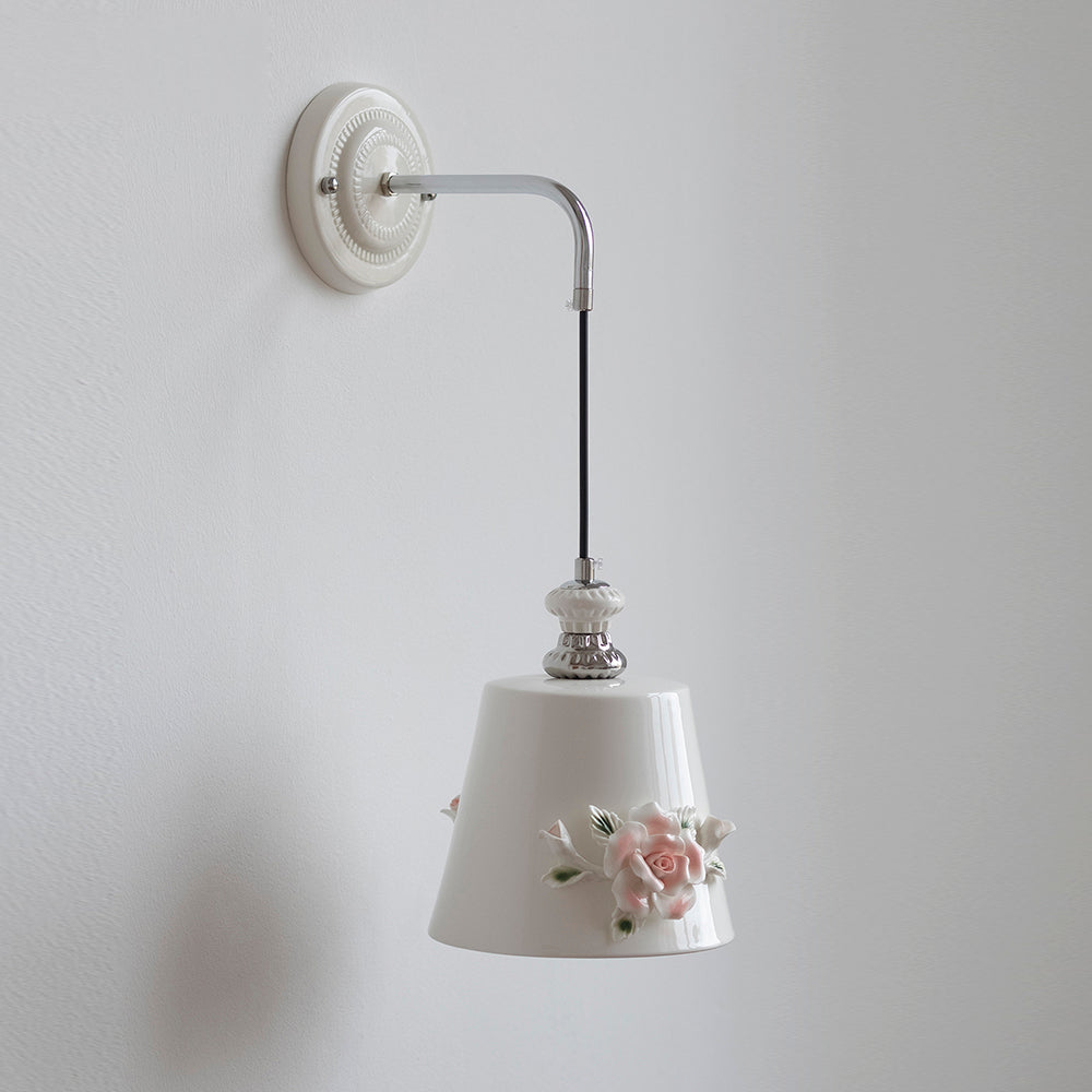 Roselune Wall Lamp Porcelain Floral Romance - Letslighting