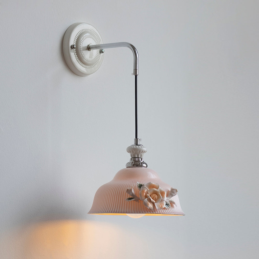 Roselune Wall Lamp Porcelain Floral Romance - Letslighting