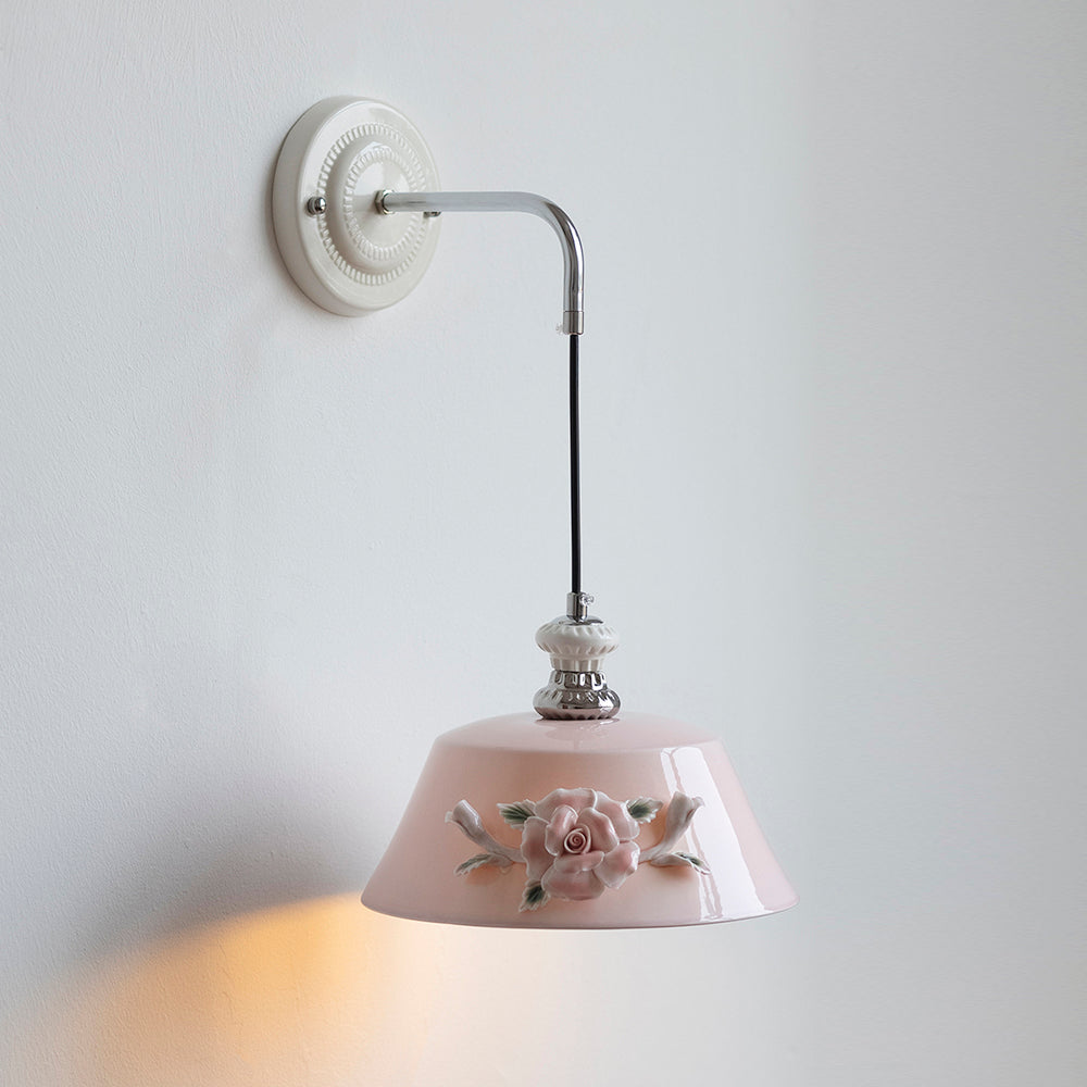 Roselune Wall Lamp Porcelain Floral Romance - Letslighting