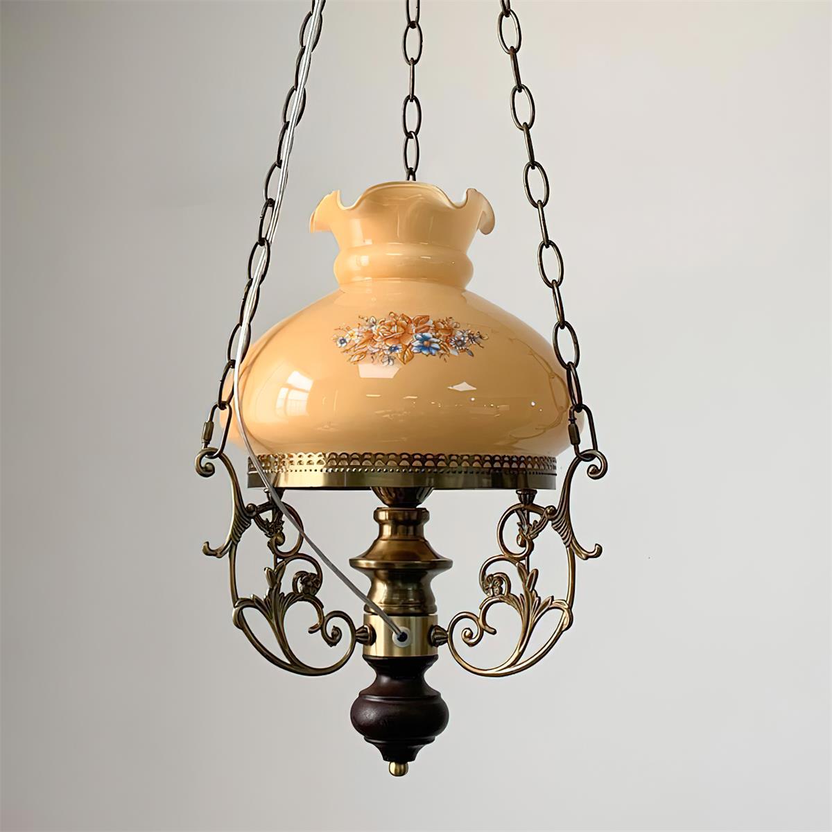 Rosetta Pendant Lamp Vintage Floral Accent - Letslighting