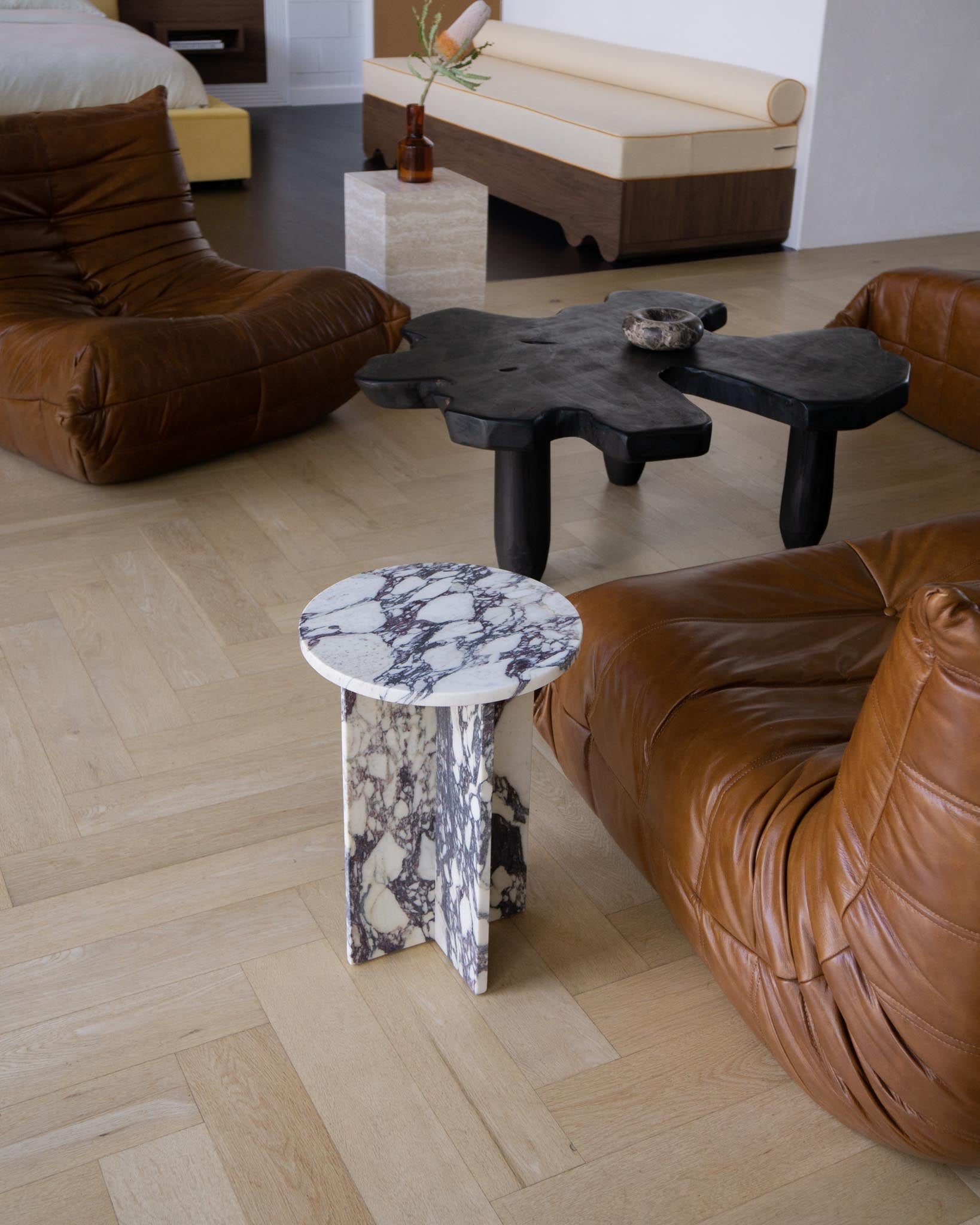 Acariel Modern Minimalist Marble Side Table Accessories - Letslighting