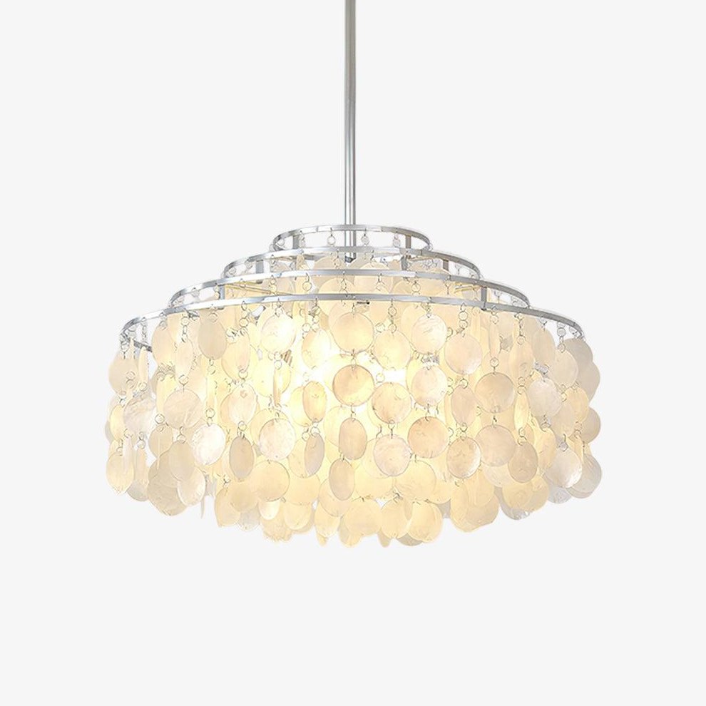Lustra Pendant Lamp Round Shell Chrome - Letslighting