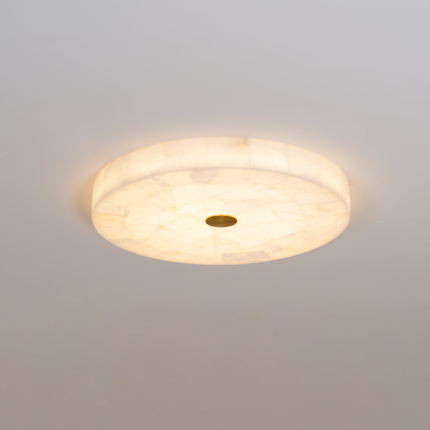 Kristy Round Alabaster Ceiling Lamp