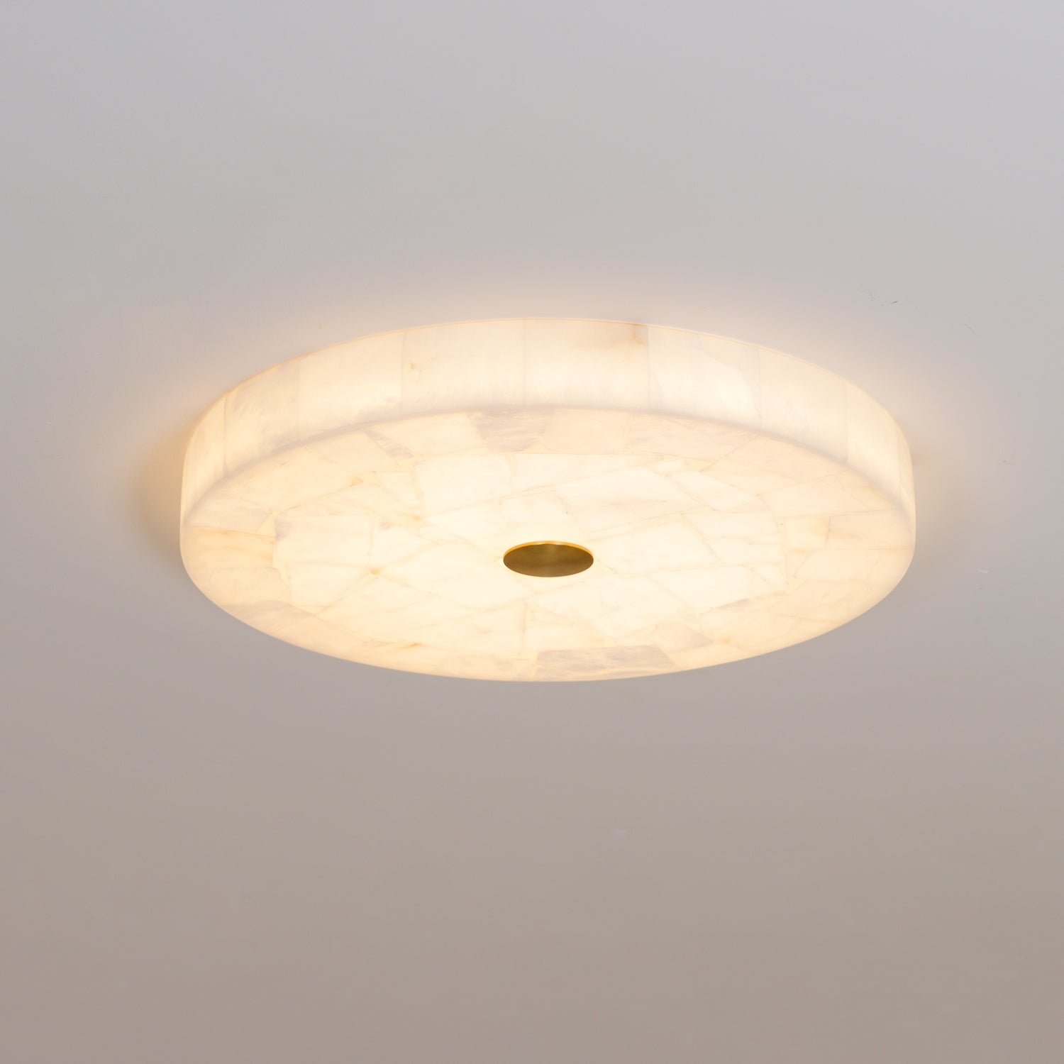 Kristy Round Alabaster Ceiling Lamp