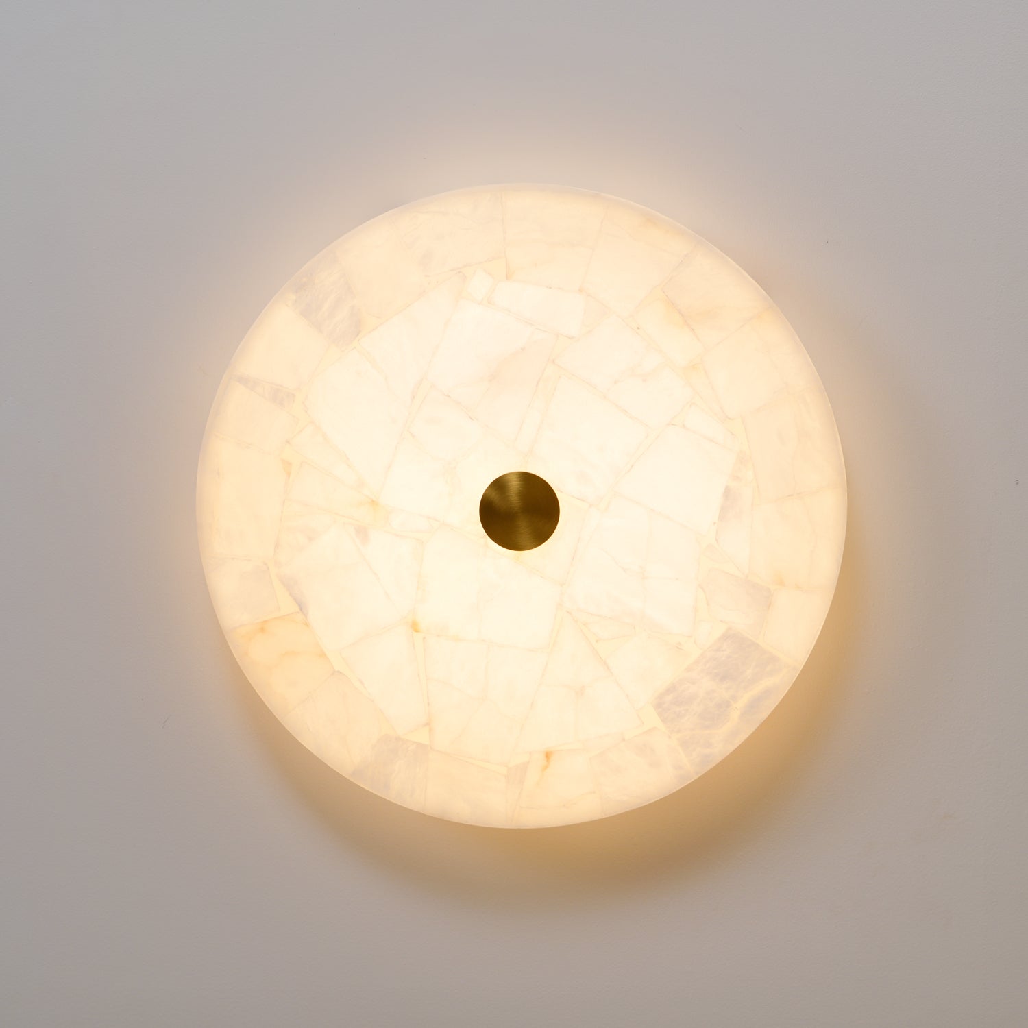 Kristy Round Alabaster Ceiling Lamp